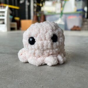 Mini Baby Pink Crochet Octopus